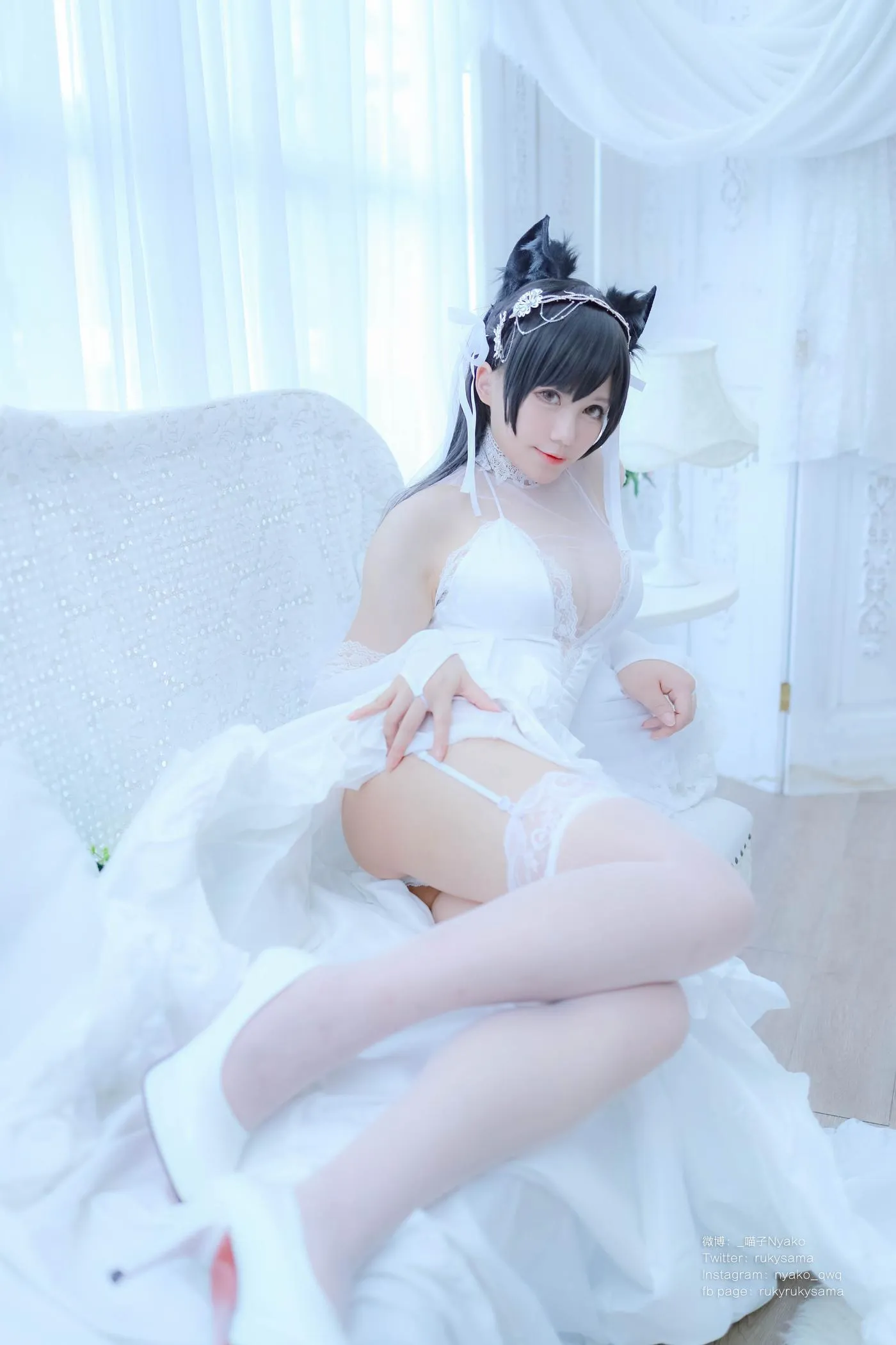 Nyako喵子 – NO.38 爱宕婚纱 [62P]插图6